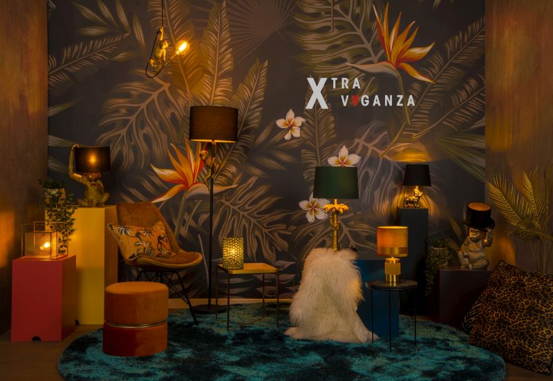 Lucide EXTRAVAGANZA FRIZZLE - Stolná lampa - Ø 18 cm - 1xE14 - žltá